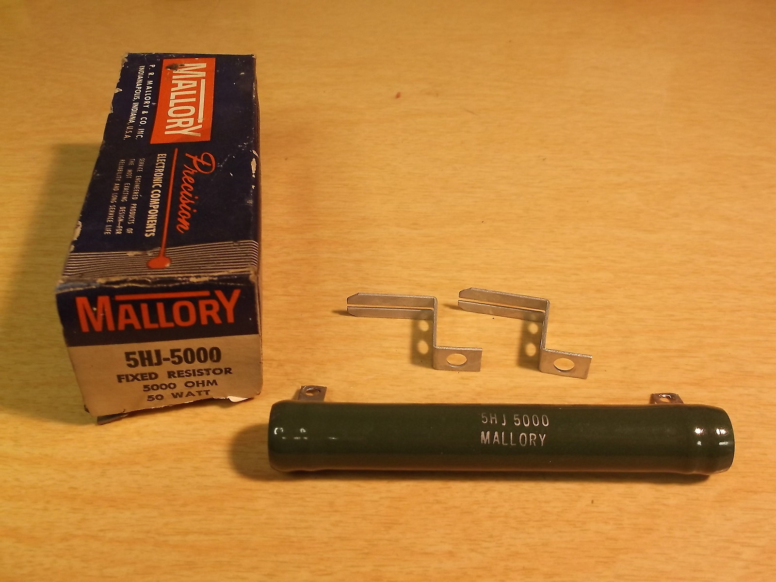 NEW Mallory Fixed Resistor 5HJ-5000, 50 Watt *FREE SHIPPING*