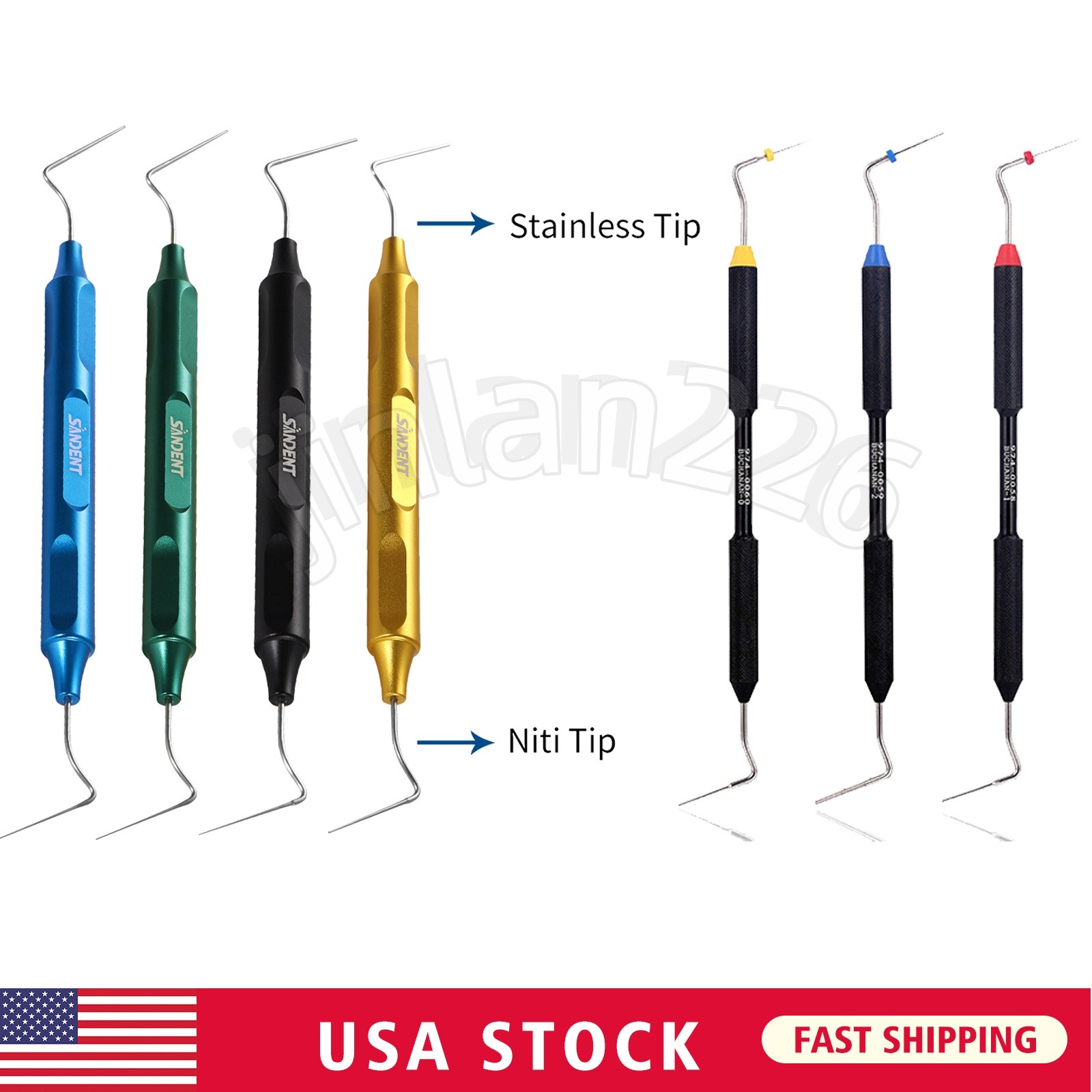 Dental Sybron Endo Buchanan System Style Heat Pluggers Fill Obturation Tips