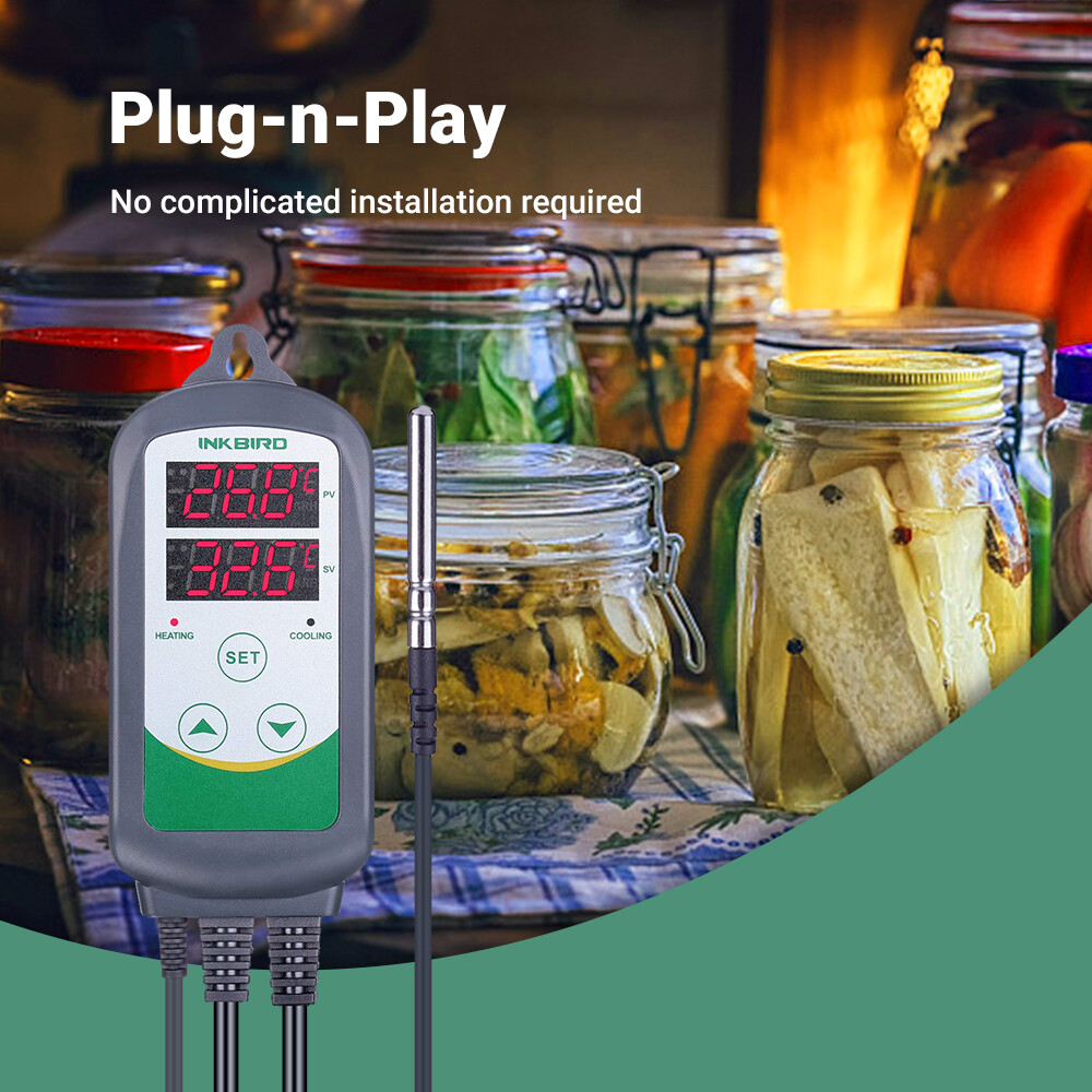Inkbird ITC-308 WiFi Digital Thermostat Pre-Wired Temperature Controller Brewing