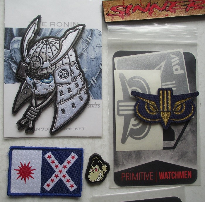 56 ASSORTED EDC MORALE PATCHES EMBROIDERED, PVC LASER CUT & PRINT HOOK & LOOP