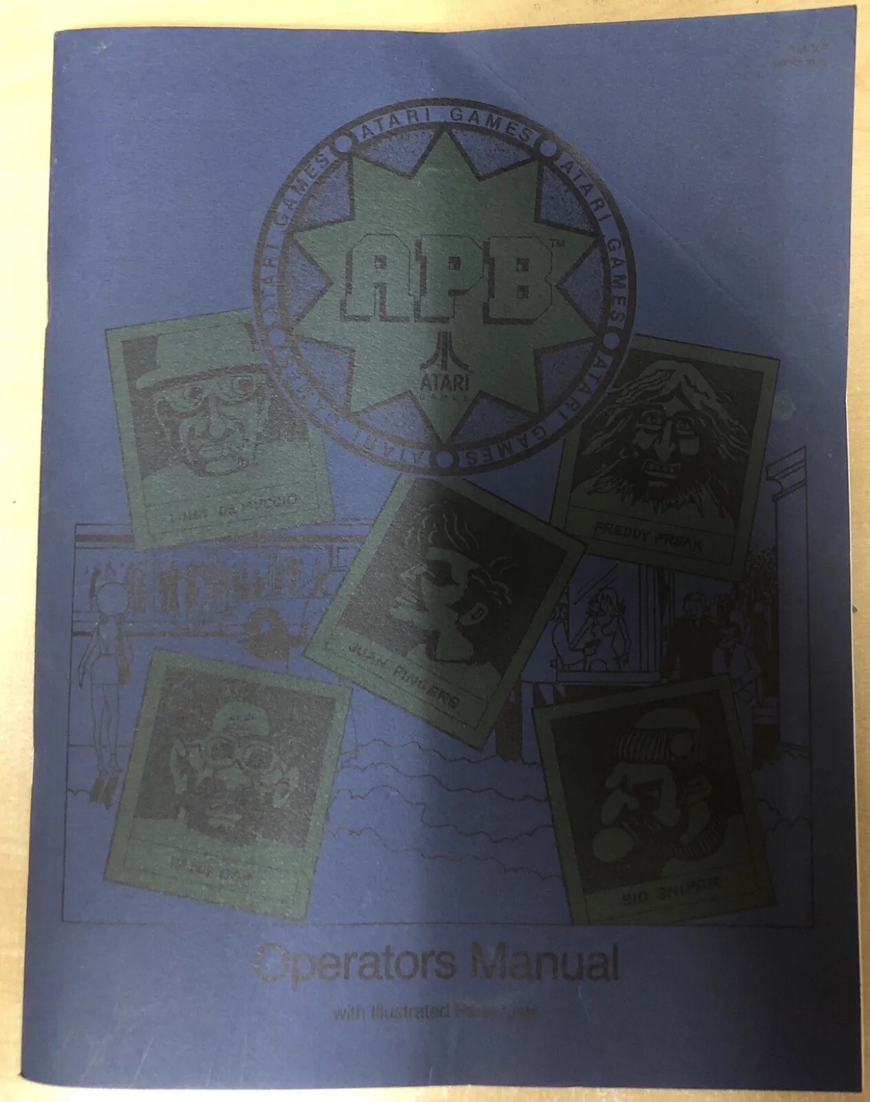 Original Atari APB Arcade Manual