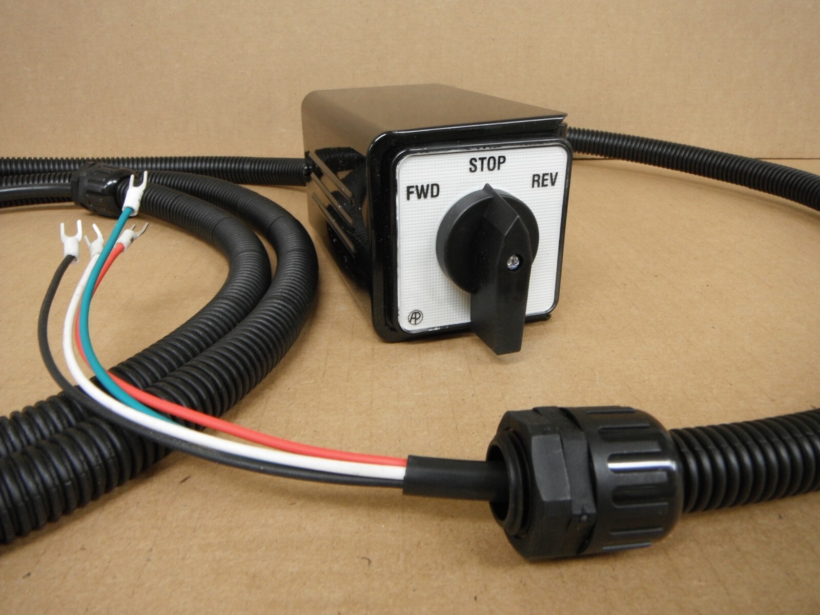 FORWARD/REVERSE DRUM SWITCH WITH CABLES for 3HP 3 Phase VARIABLE SPEED MILL
