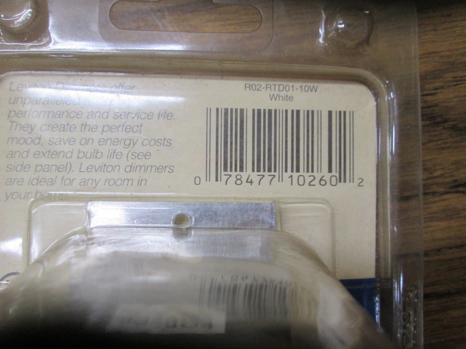 Leviton Decora RTD01 Quiet Fan Control Dimmer White Single Pole Rotary