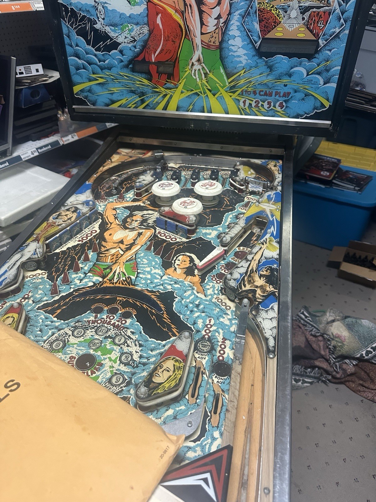 1978 Williams Flash Pinball Machine - Non Working