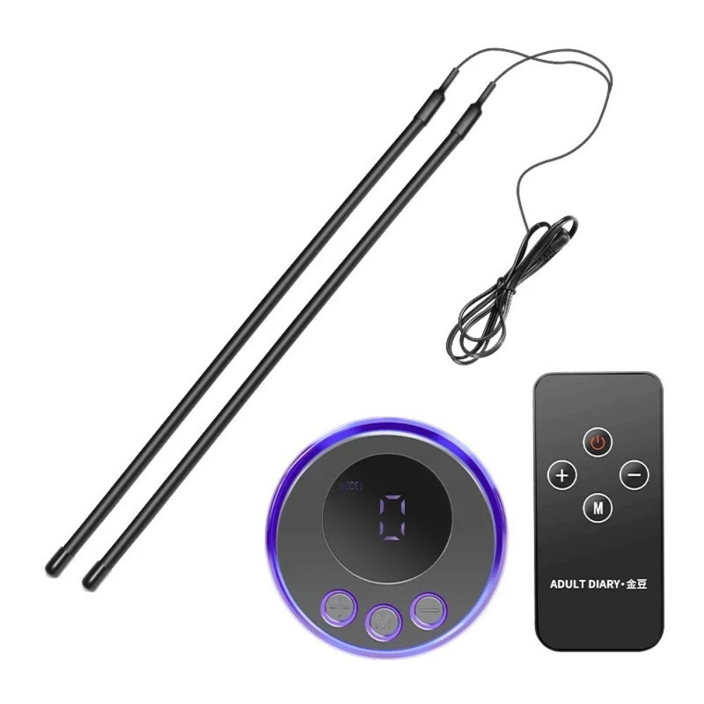Electric Penis-Stretcher Enhancer-Ball-Scrotum-Ring-Delay-Ejaculation Men Remote