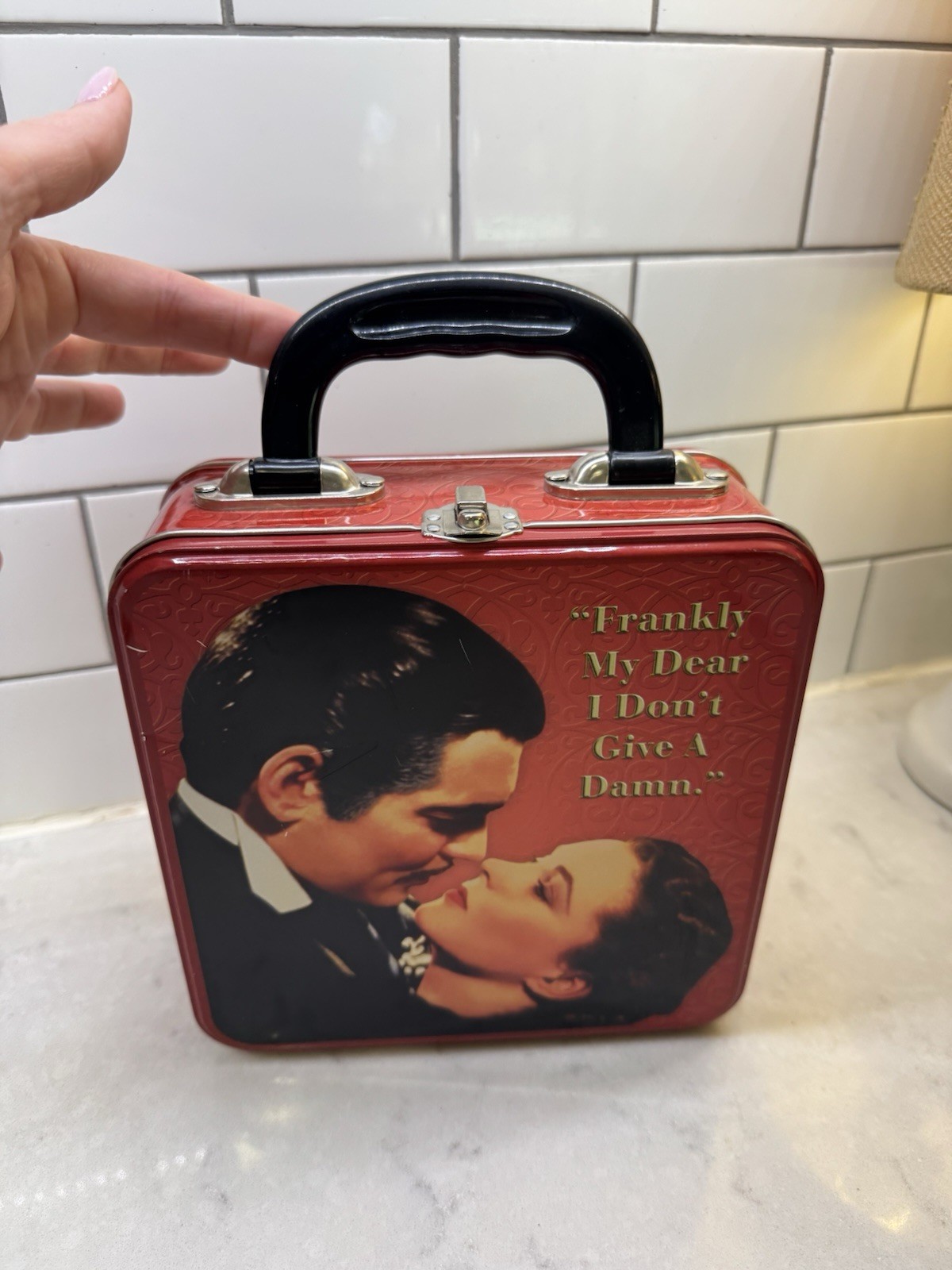 GONE WITH THE WIND SQUARE VANDOR Tin TOTE Lunchbox