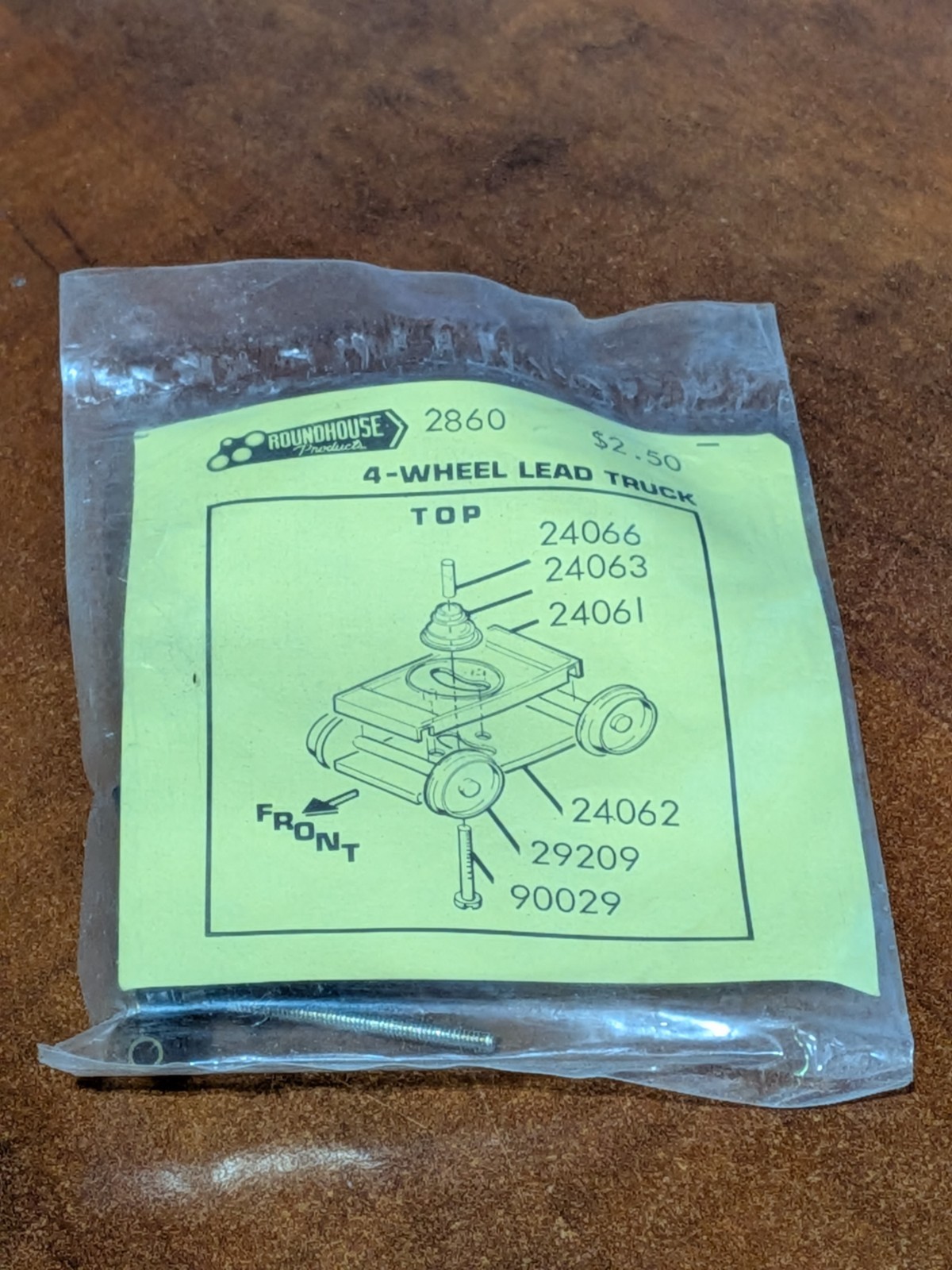 Roundhouse/MDC - HO - #2860 - 4 Wheel Steam Locomotive Lead Truck - NOS