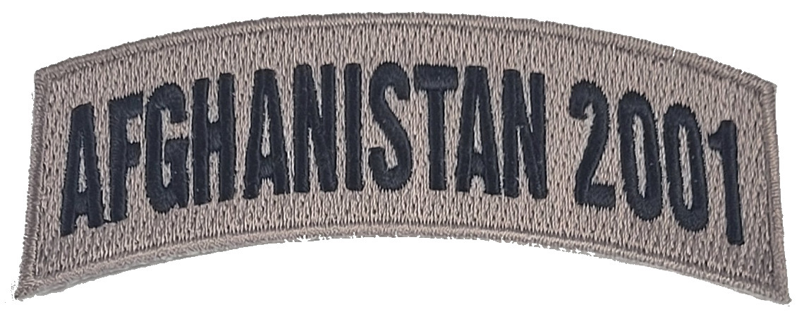 Afghanistan 2001 TAB Desert ACU TAN Rocker Patch - Veteran Family-Owned Business