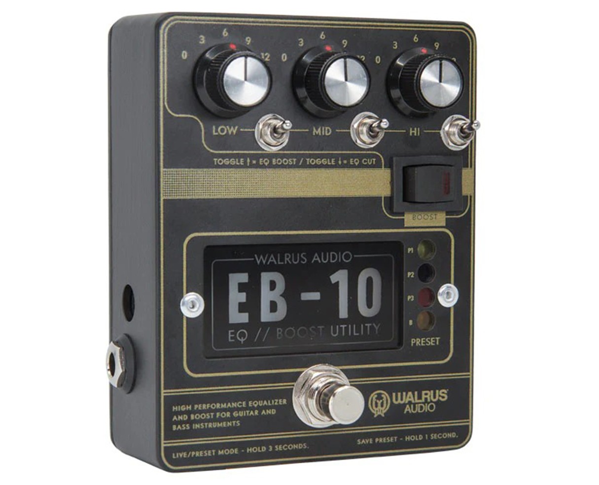 Walrus Audio EB-10 Preamp/EQ/Boost Pedal (Black)