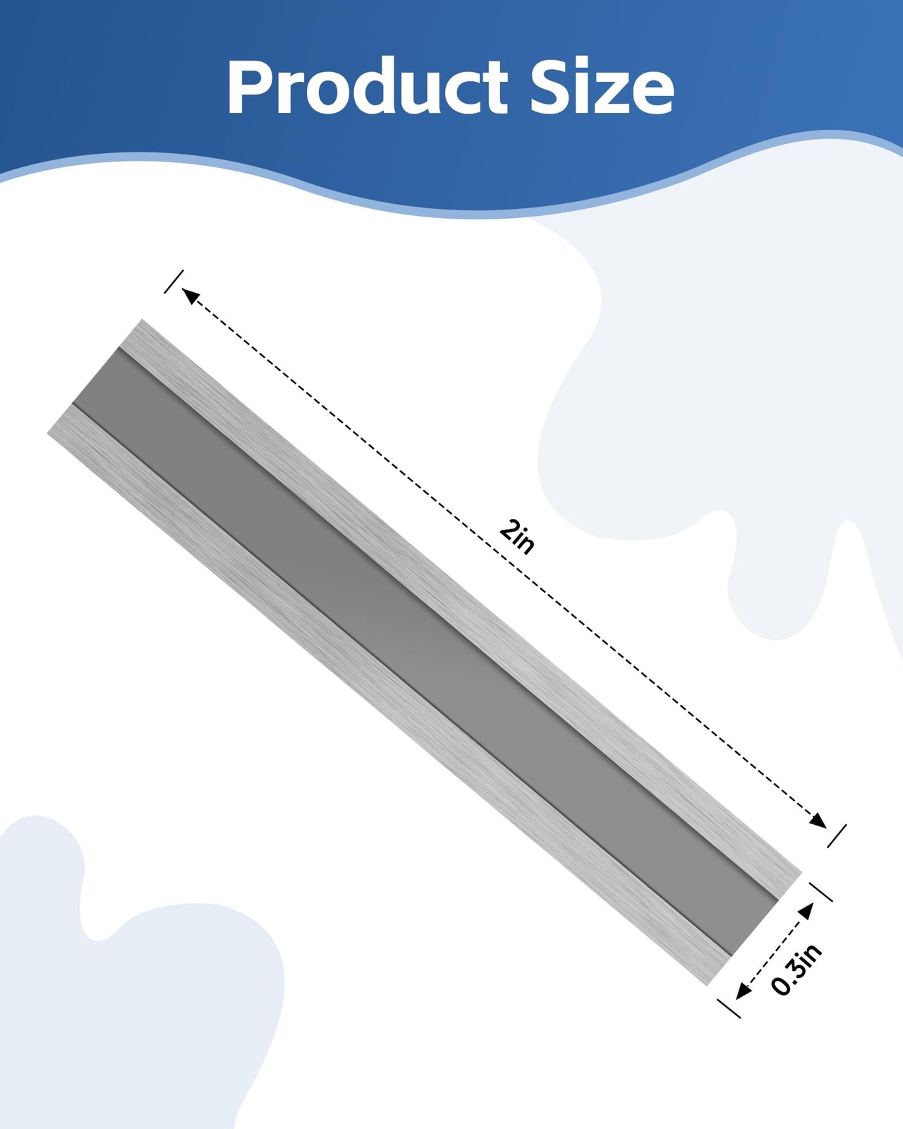 2" Carbide Paint Scraper Blades Doubleedged Reversible Replacement Tungsten Stee