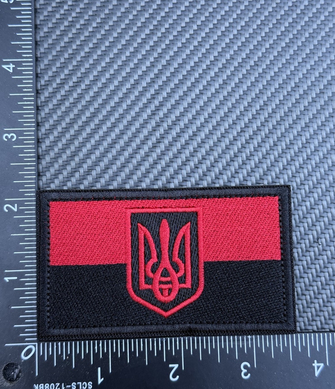Ukraine Flag Crest Coat Of Arms Tactical Patch Flag Hook Loop Red