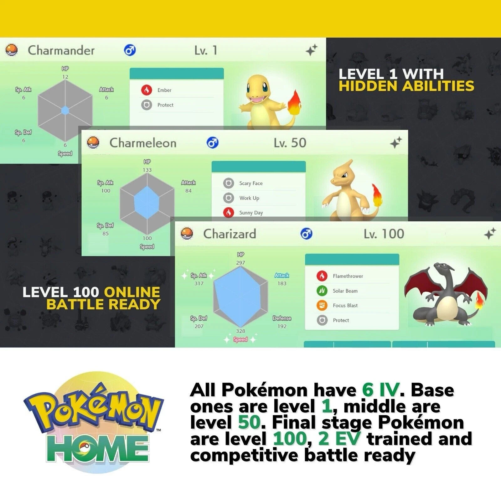 Pokémon HOME Full Shiny Living Dex Generation 1-9 Complete Scarlet Z-A & Guide