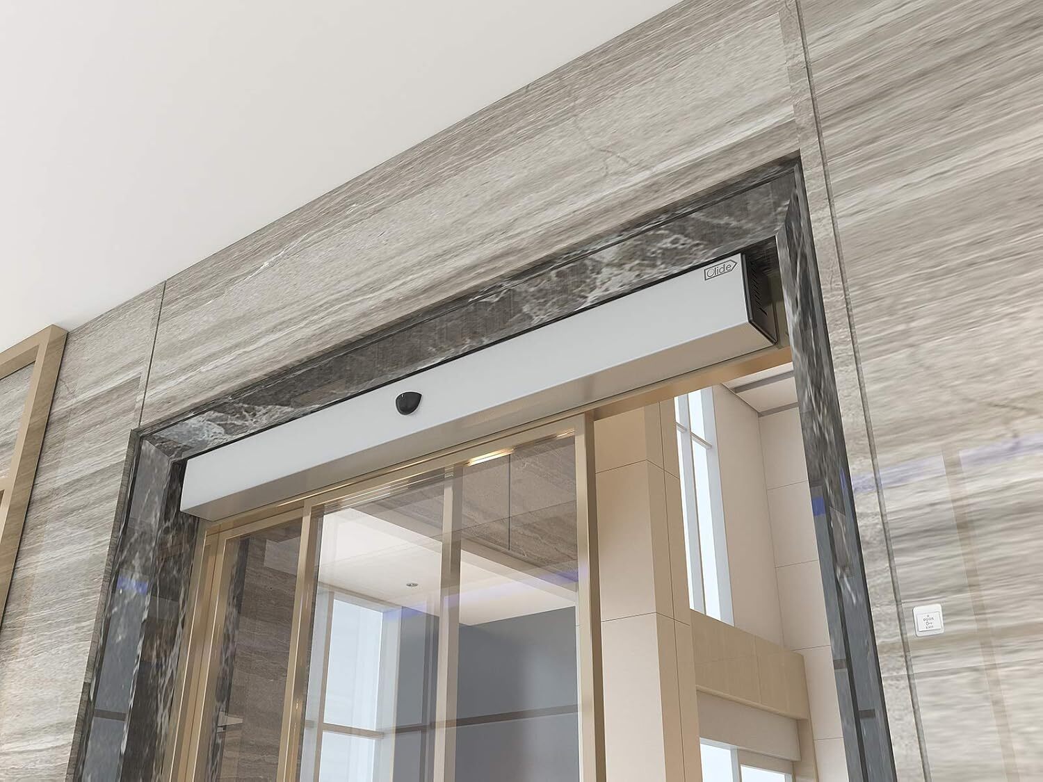 Automatic sliding door opener with remote control