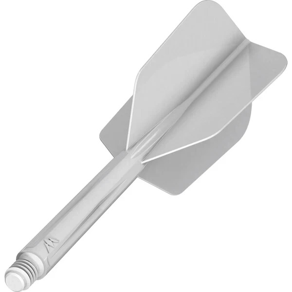 WHITE INTERMEDIATE SLIM MISSION FORCE 90 1 PIECE MOLDED SHAFT & FLIGHT SYSTEM
