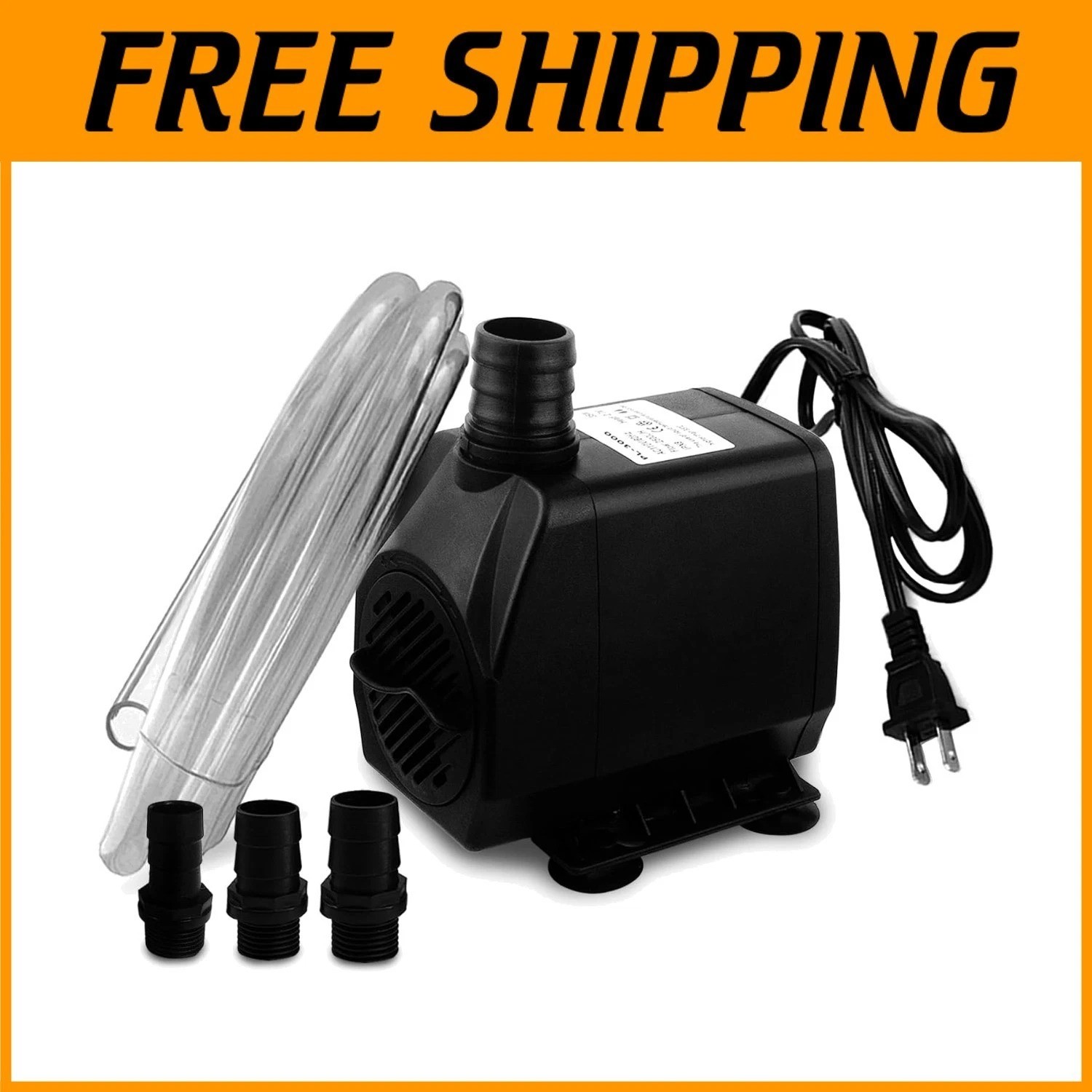 Versatile 800GPH Submersible Pump for Patio Drip Irrigation