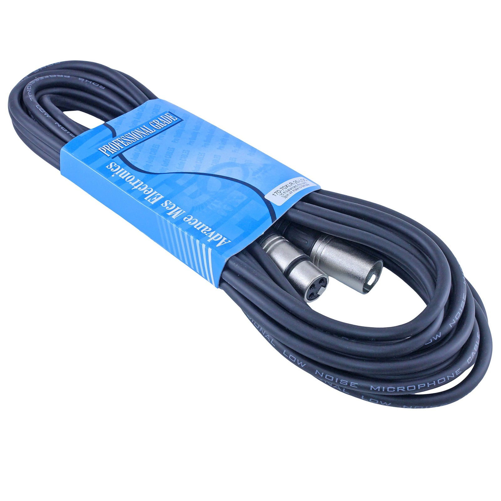 2 Pack 25 Ft Male to Female XLR Shielded Balanced Cables for Powered Speakers