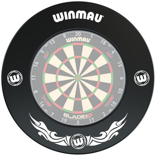 BLACK - WINMAU XTREME BLACK DARTBOARD SURROUND RING WMB1005