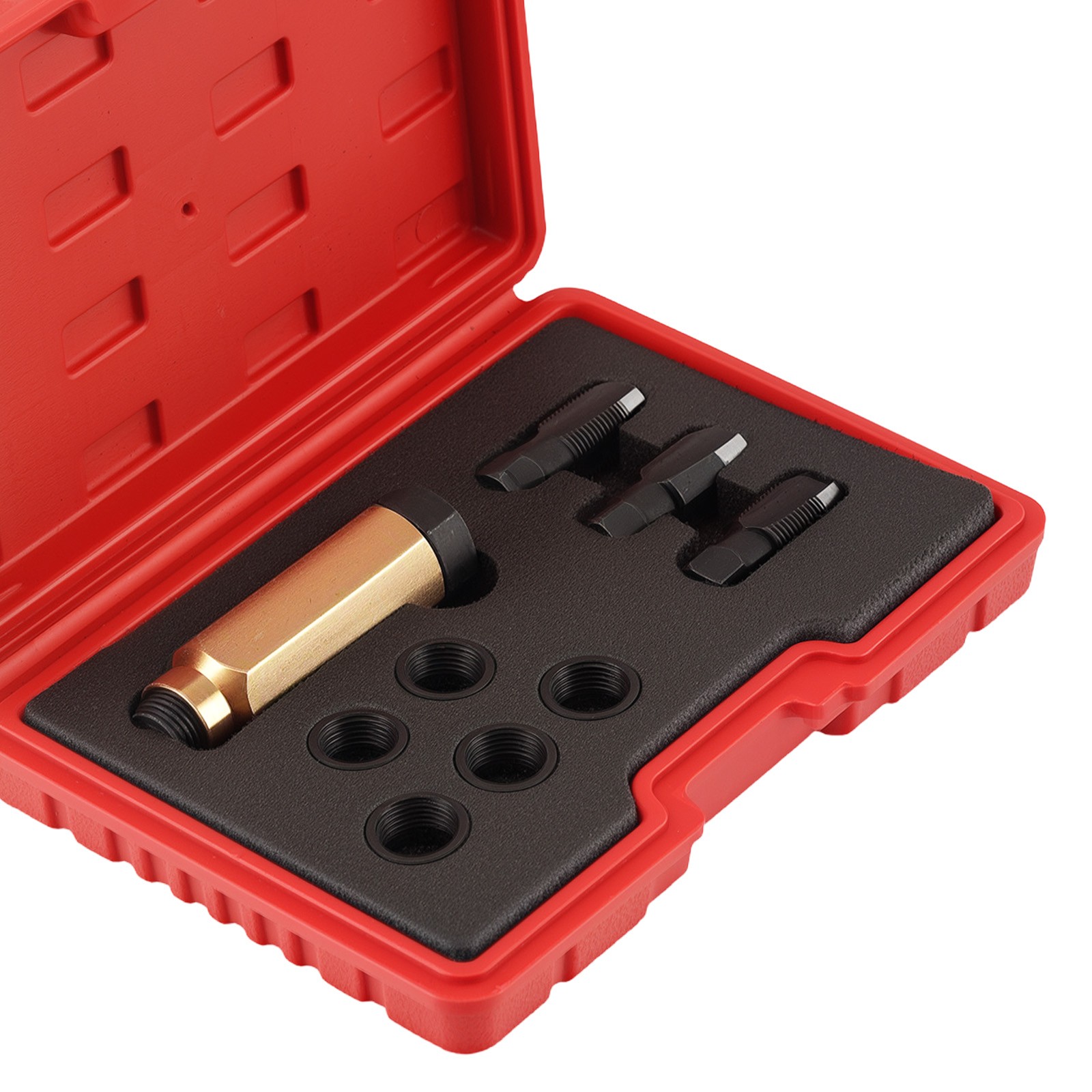 Oxygen Sensor Thread Repair Tool M18 M20 1.5mm Reamer Tap 5 Inserts Kit