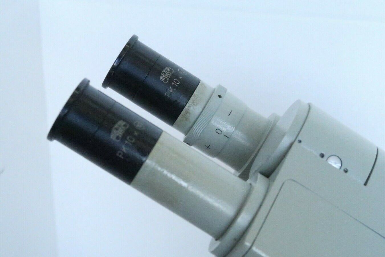 Carl Zeiss Jena Ergaval Vintage Compound Binocular Microscope 10X 40X Objective!