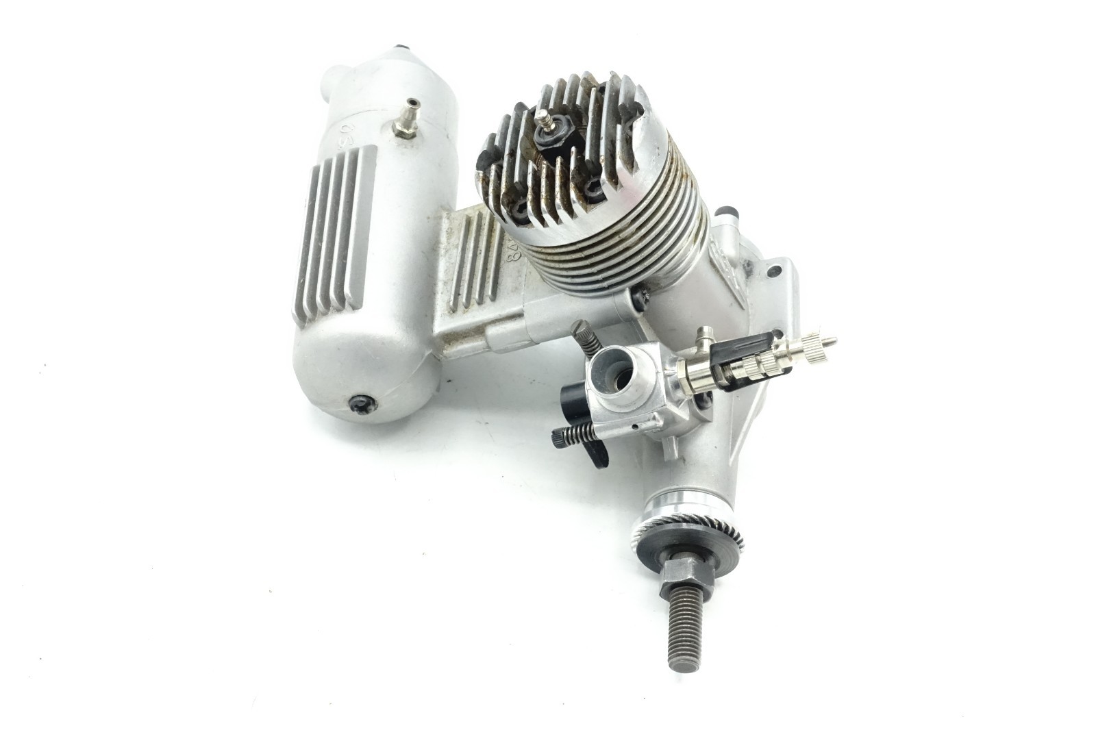 Vintage O.S Max FP 40 RC Airplane Engine with Muffler Has Compresion