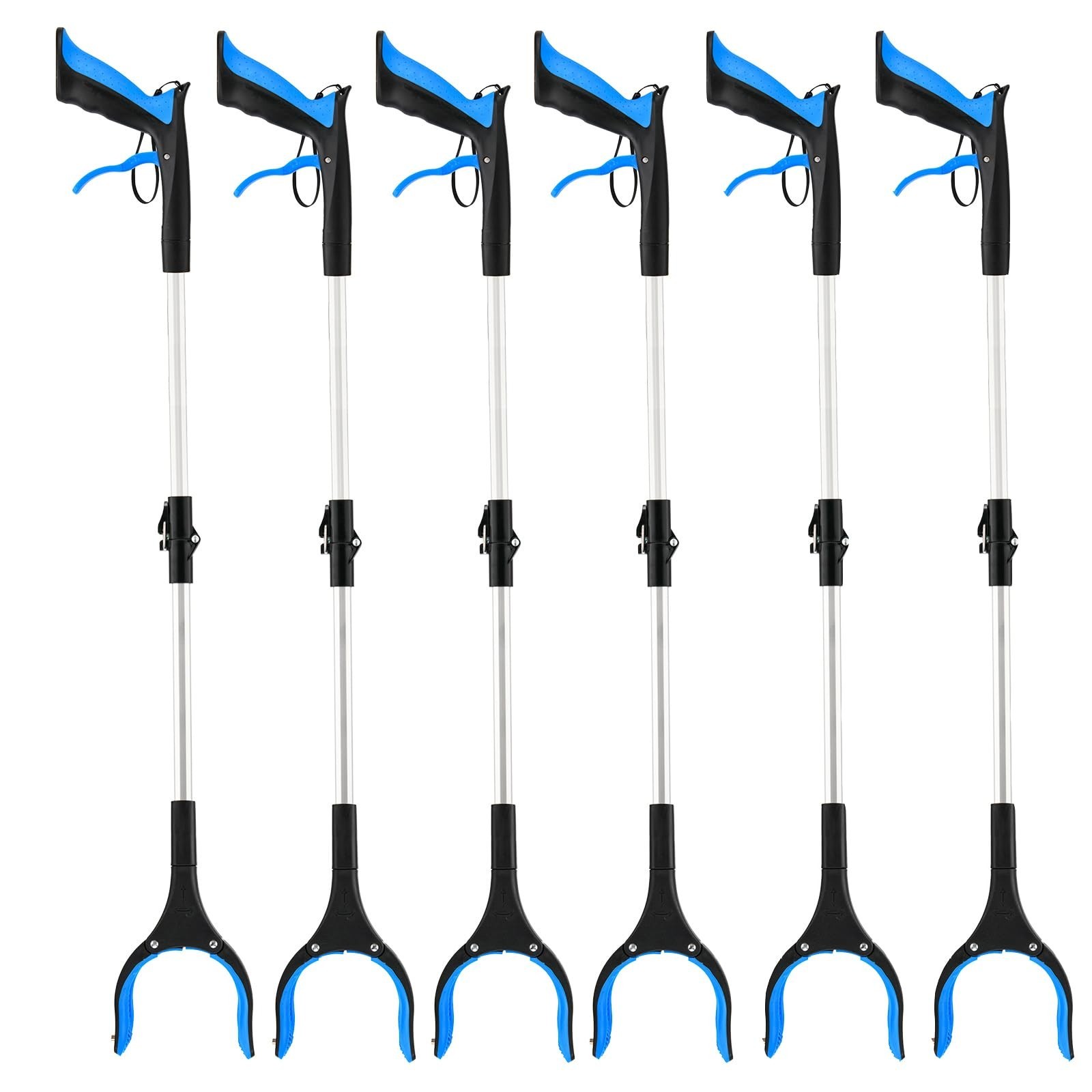 6-Pack 32inch Upgrade Foldable Grabber Reacher Tool, Reacher Grabber Pickup T...