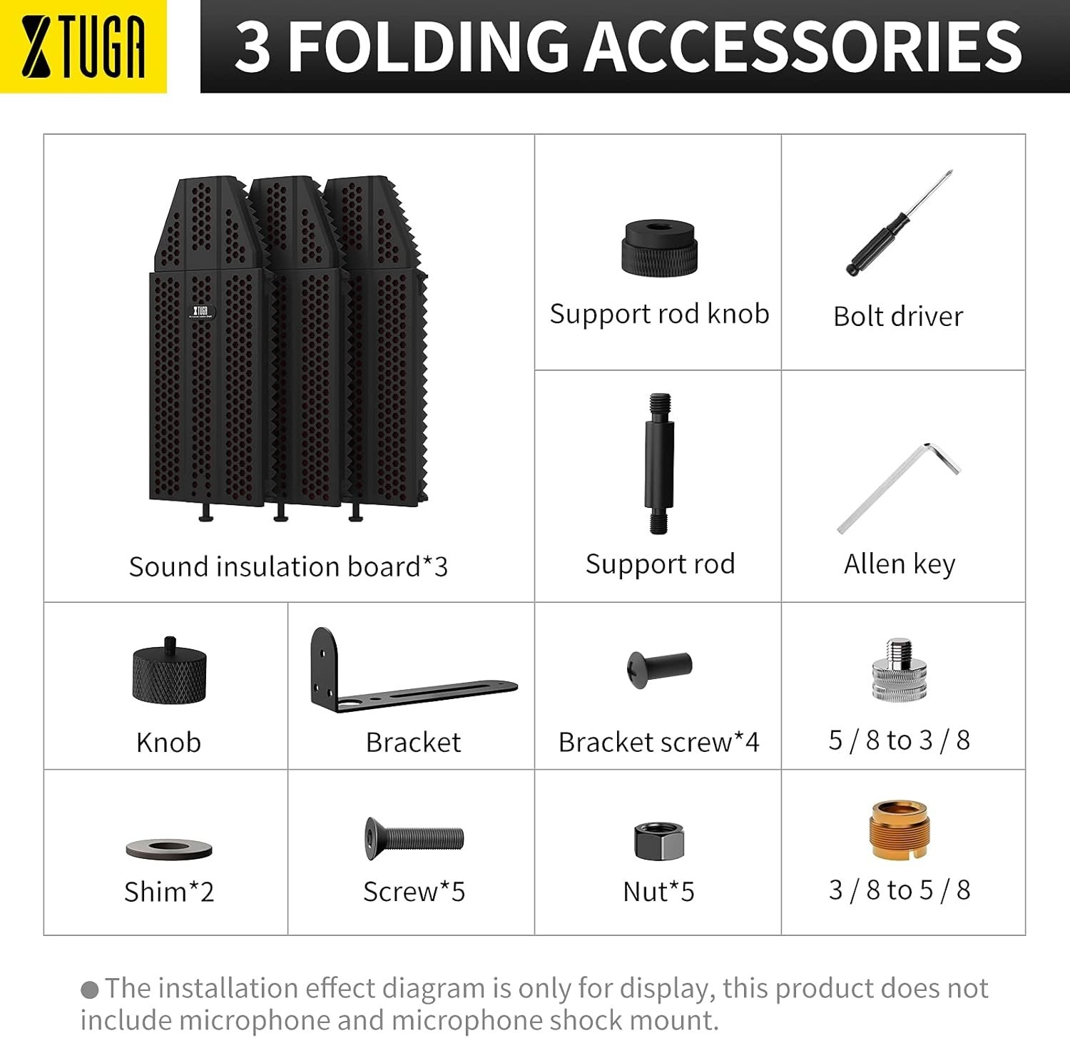 High-Density Multi-Panel Microphone Isolation Shield for Studio Recording