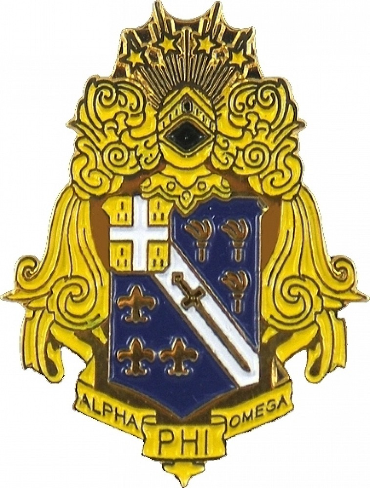 Alpha Phi Omega Shield Lapel Pin [Gold - 1.125"T]