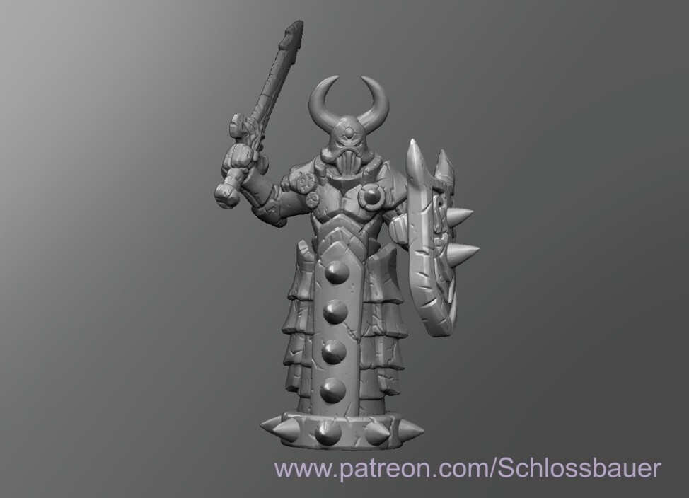 Armos V2 Statue Fighter Trap Monster Manual 28mm Scale DND D&D Tabletop Mini