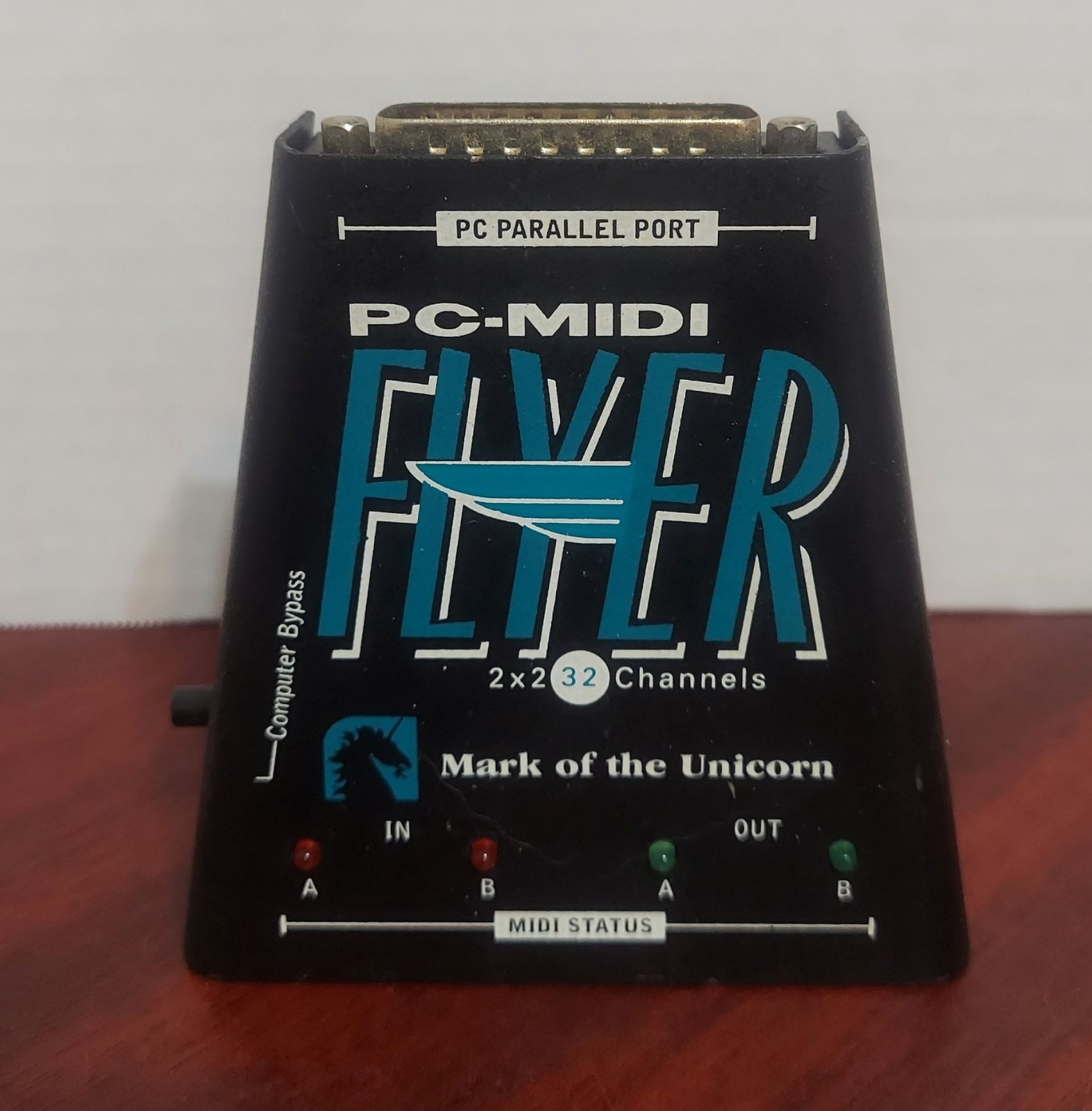 Mark of the Unicorn (MOTU) PC-MIDI Flyer ( 90’s Parallel PC to MIDI Adaptor~)