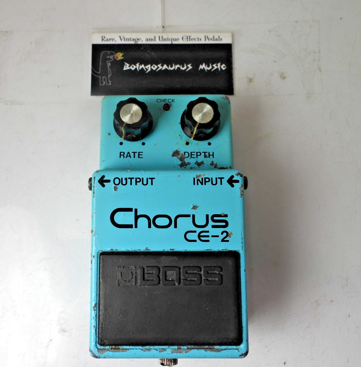 Vintage Boss CE-2 Chorus Effects Pedal Long Dash Silver Screw Made in Japan MIJ