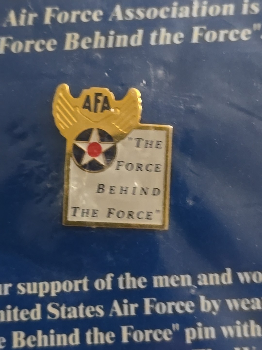 Vintage Air Force Association Lapel Pin USAF Decorative Flair AFA