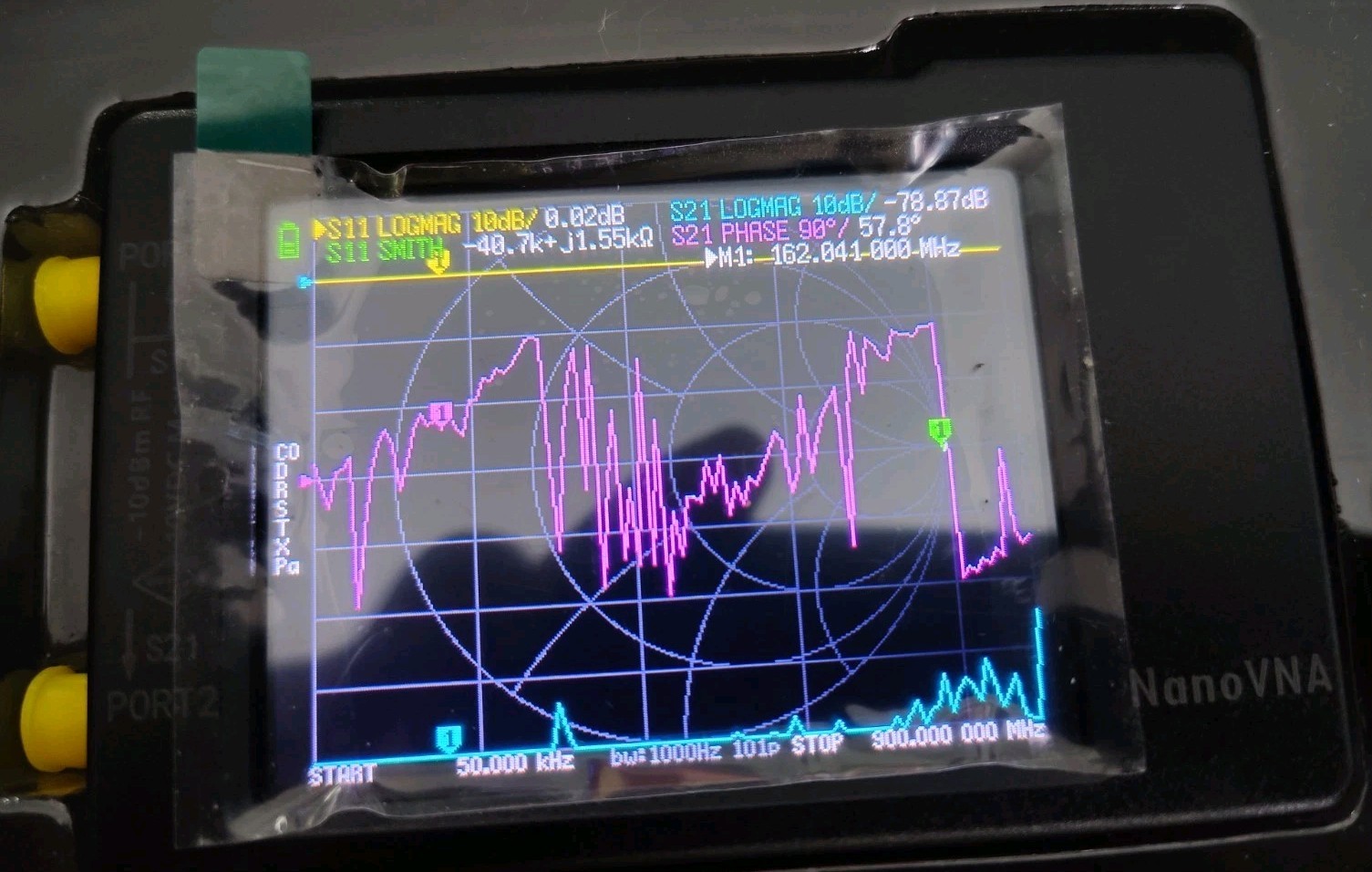 NanoVNA Very Tiny Handheld Vector Network Analyzer