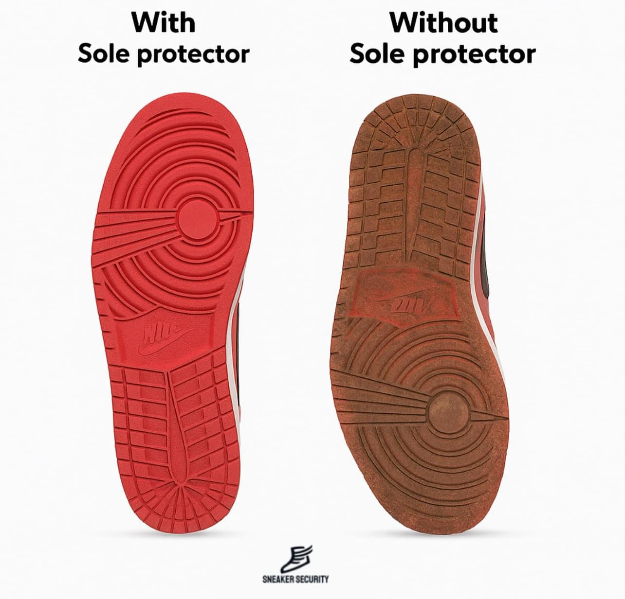 4 Pack - Premium Quality Sole Protector Shoe Crease Protector, Clear Self-Adh...