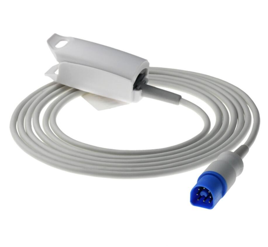 8Pin SpO2 Sensor Probe Cable For Goldway G30 G40 G60 UT6000A ECG Monitor Oximete