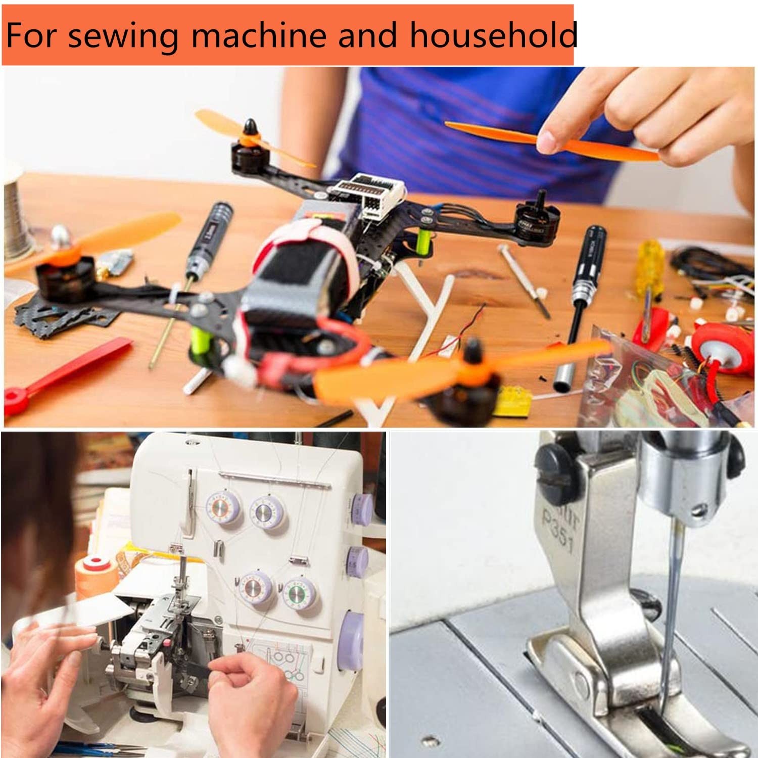 Fbshicung 1.6MM Hex Screw One Size, 1.6mm Driver+50pcs Screws