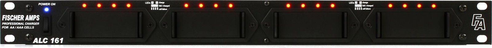 Fischer Amps ALC 161 Rackmount AA/AAA Battery Charger (3-pack) Bundle
