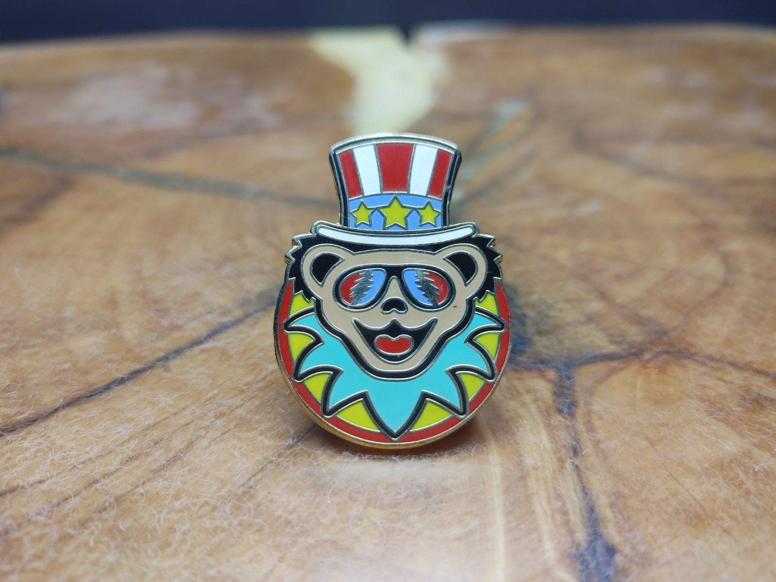Grateful Dead Vintage 2012 Bear Lapel Pin Bob Weir Furthur Company Ratdog Rare!