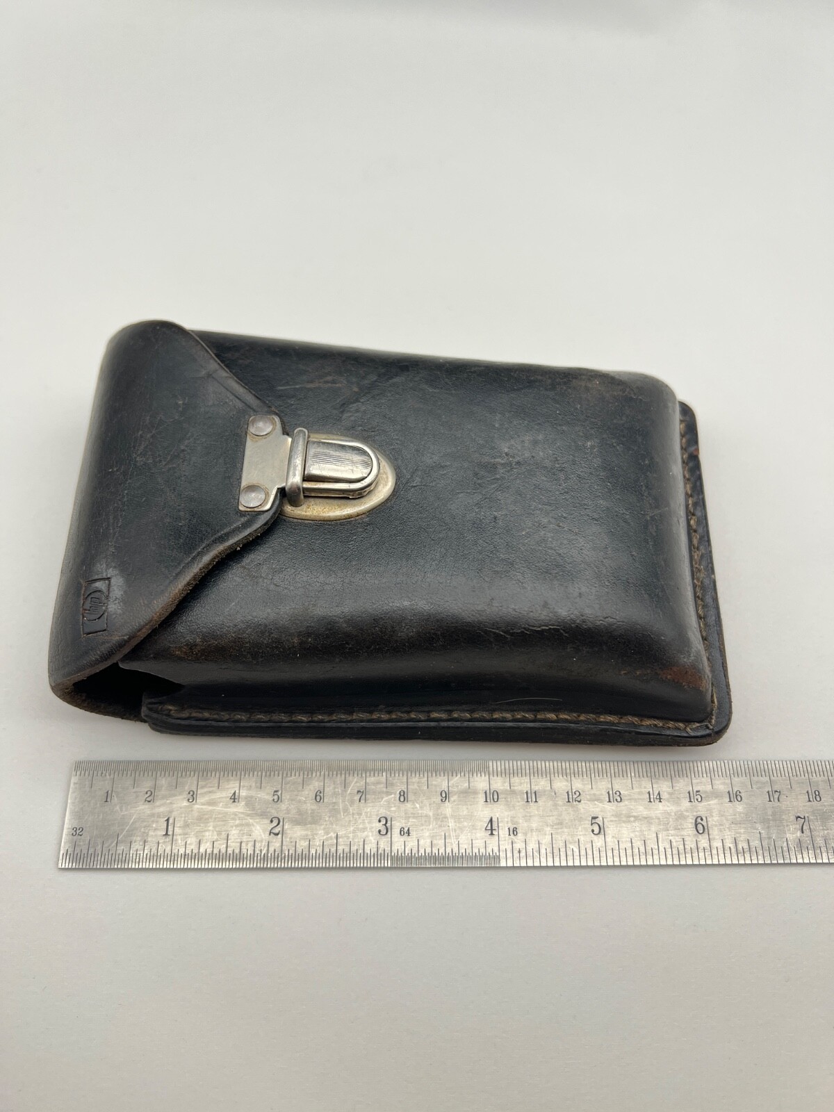 Vintage Hewlett Packard HP Calculator Black Leather Belt Holster Case 41CV? USA