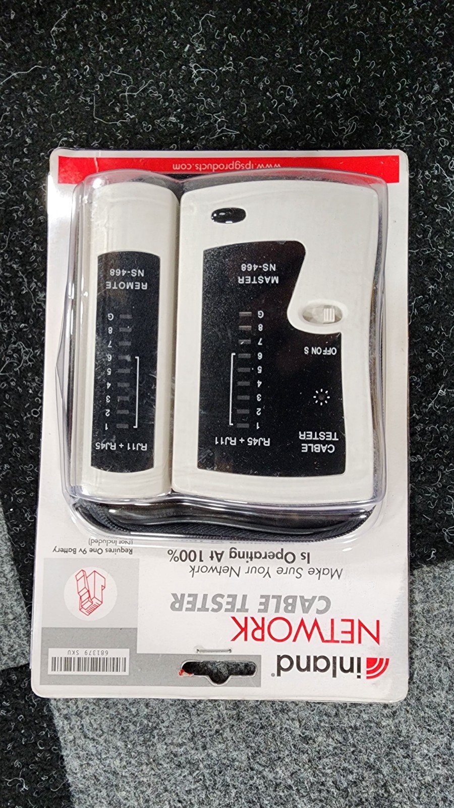 Inland Network Cable Tester With Case New Sealed