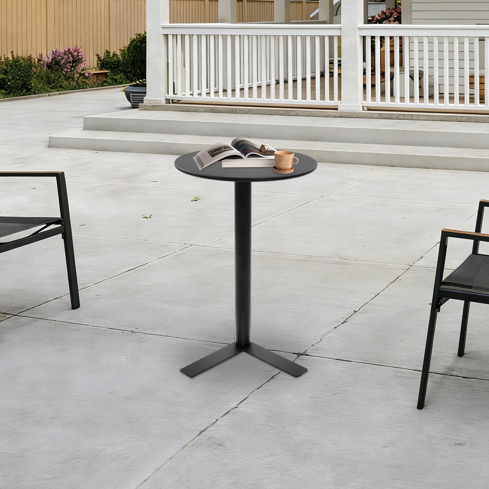 Modern Side Table, Iron Side Table, Y-shaped Iron Side Table