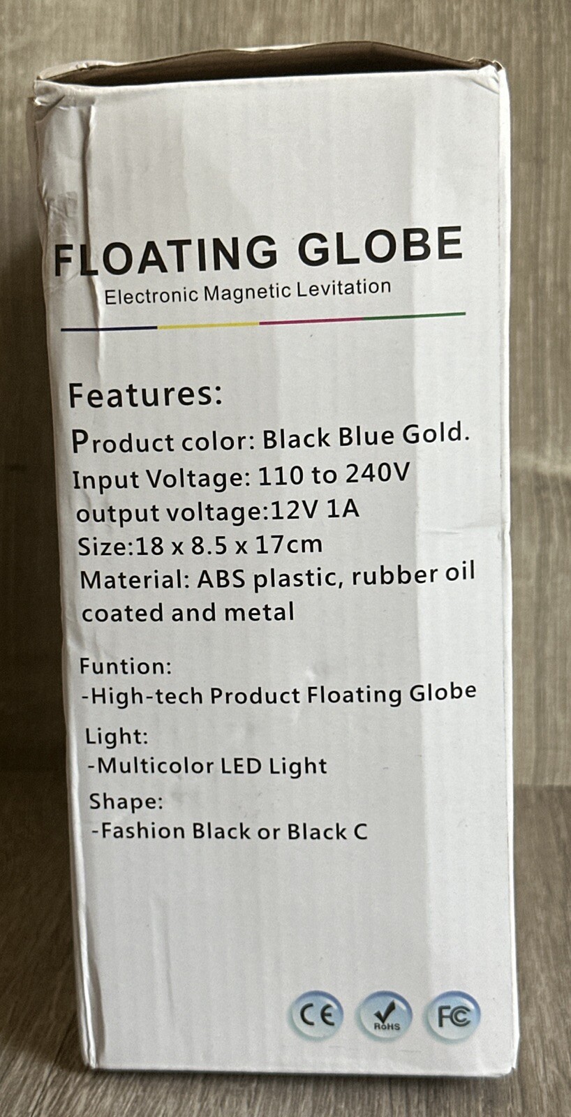 Floating Globe with LED Lights C Shape Magnetic (SM)