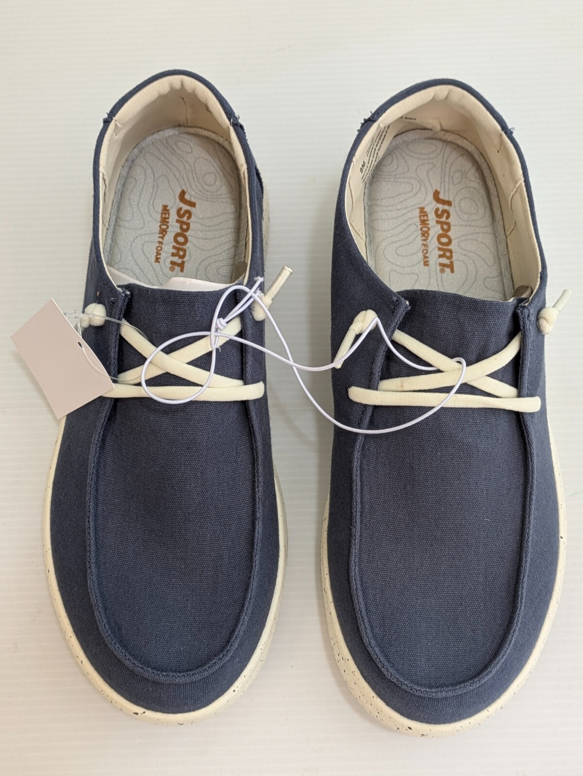 Jsport Women's Wenden Casual Slip On Boat Shoes Navy Blue - NEW!!