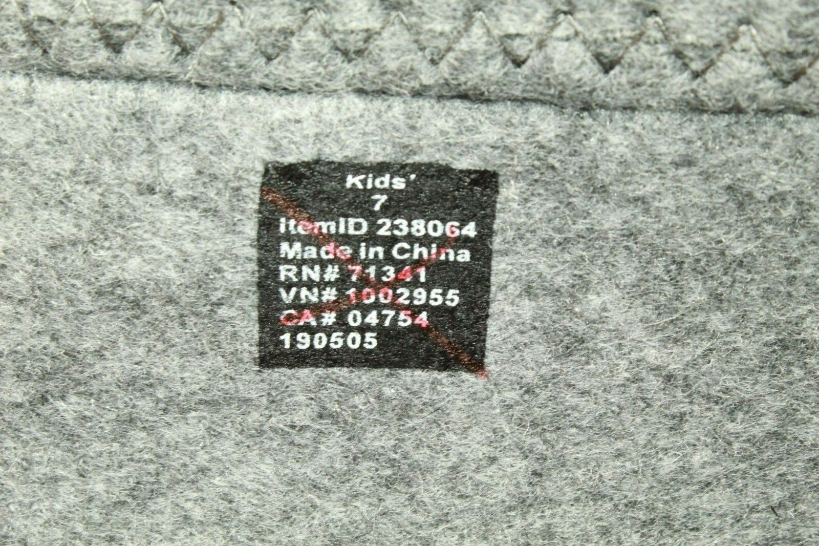 LL Bean Kids Gray Wool Warm Replacement Boot Liner Inserts Size 7