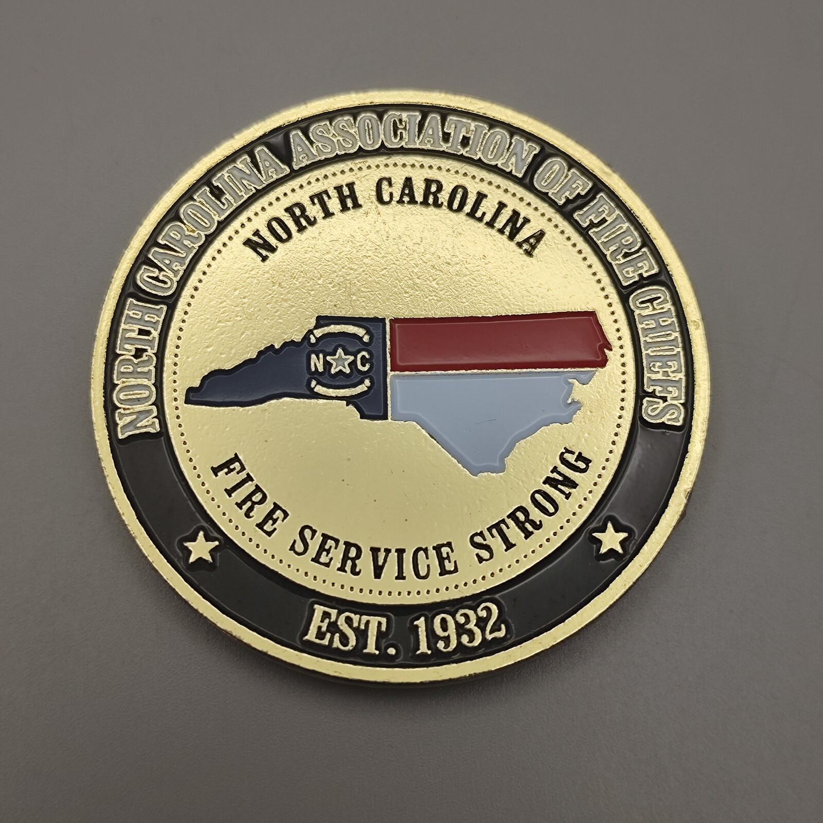 North Carolina Association of Fire Chiefs Challenge Coin