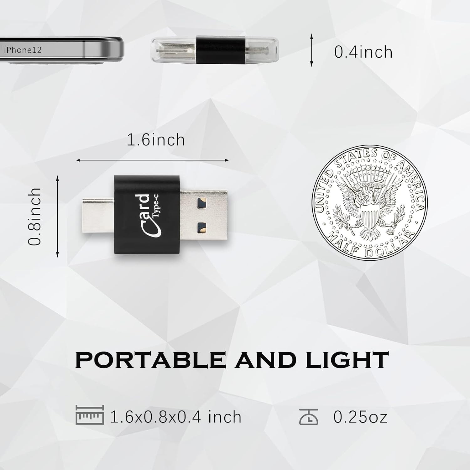 Portable Micro SD Card Reader with OTG Support – Ideal for Fast Data Management