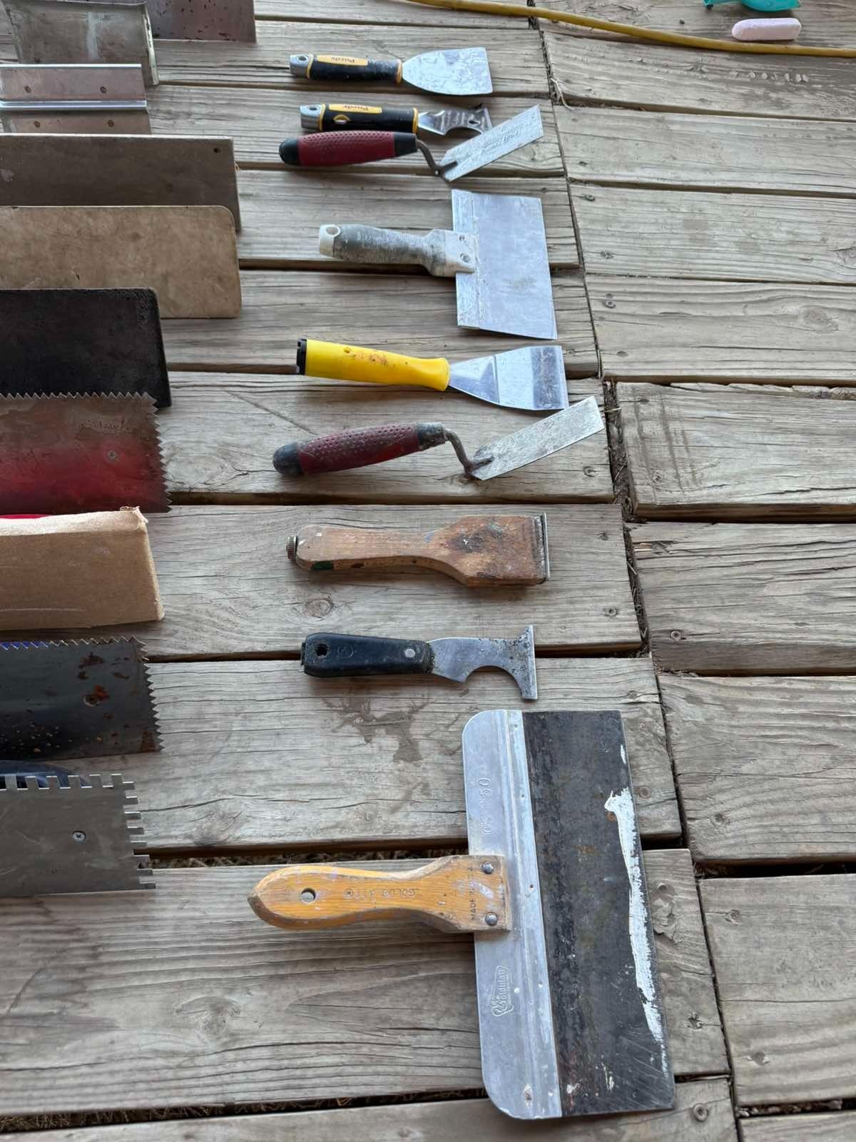 Mixed Masonry Drywall Finishing Tool Lot