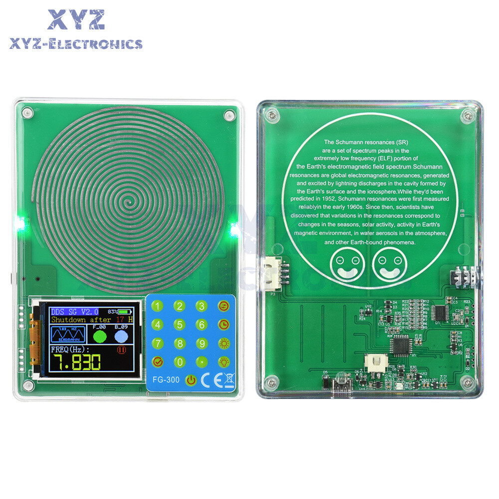 FG-300 DDS Function Signal Generator 0.001Hz-200KHz TFT Schumann Wave Generator