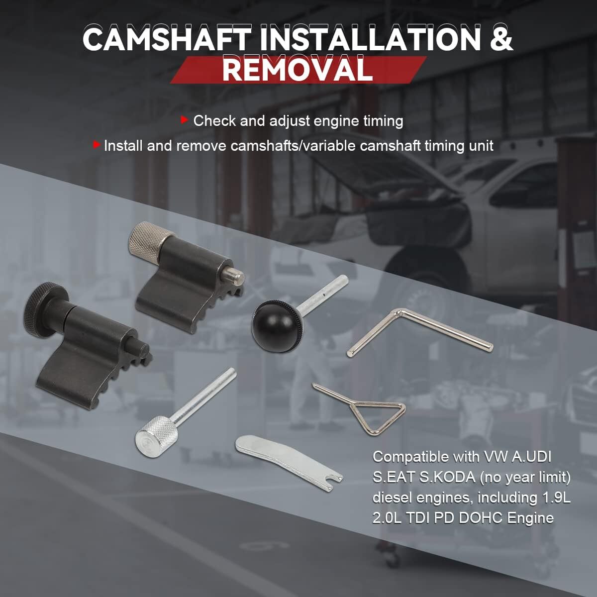 KAISAL Engine Timing Tools Kit Diesel Camshaft Alignment Tool...