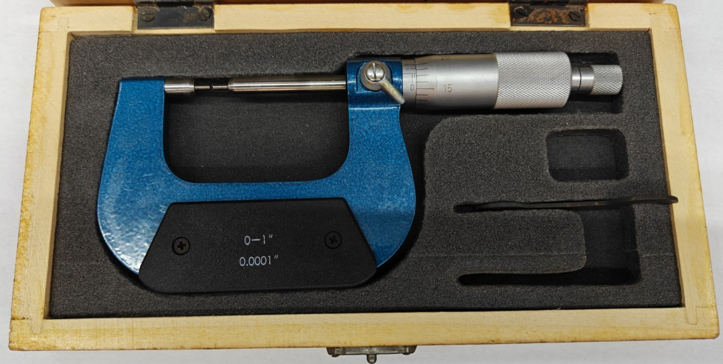 ProCheck 0-1" Spline Micrometer 0.0001" Graduations Carbide Spline