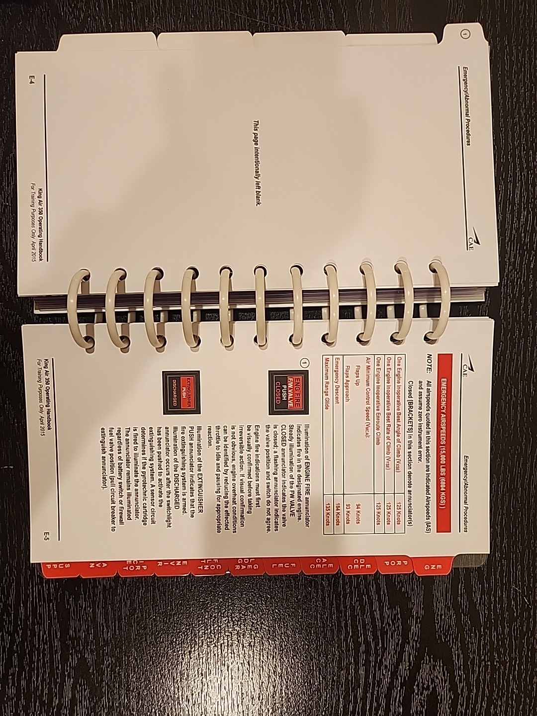 NEW!! CAE King Air B350 EFIS 85 Pilot Operating Handbook Rev 1 2015